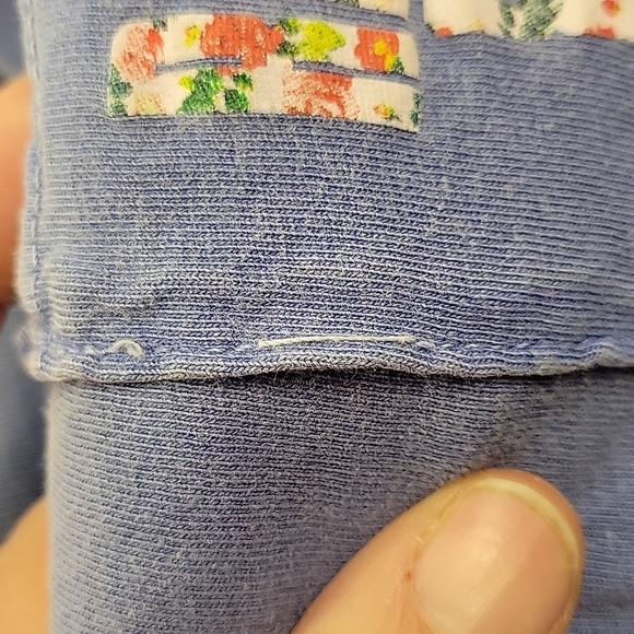 Comfort Colors Faded Blue Long Sleeve Tee Medium Racquet & Jog Tyler Texas - Picture 5 of 5